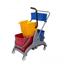 Double Saul mopping trolley (pvc)